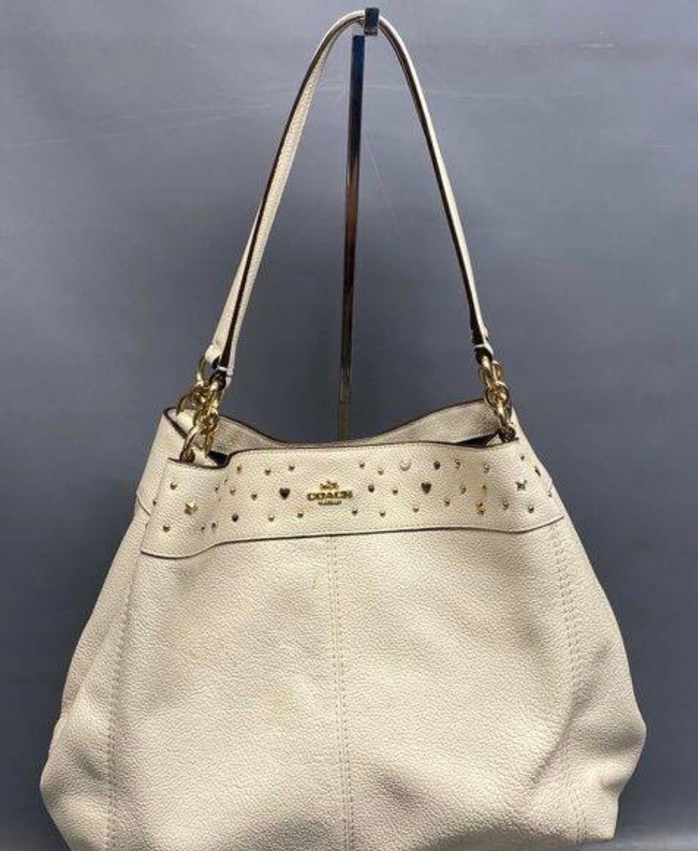 Lexy Stardust Studded Leather Shoulder Bag